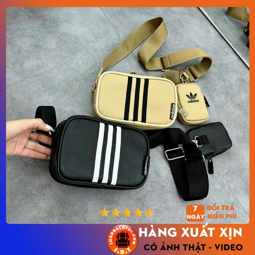 Túi đeo chéo nam nữ Adidas Originals 3-stripes, Túi đeo hông đựng điện thoại thời trang chống nước tốt cao cấp