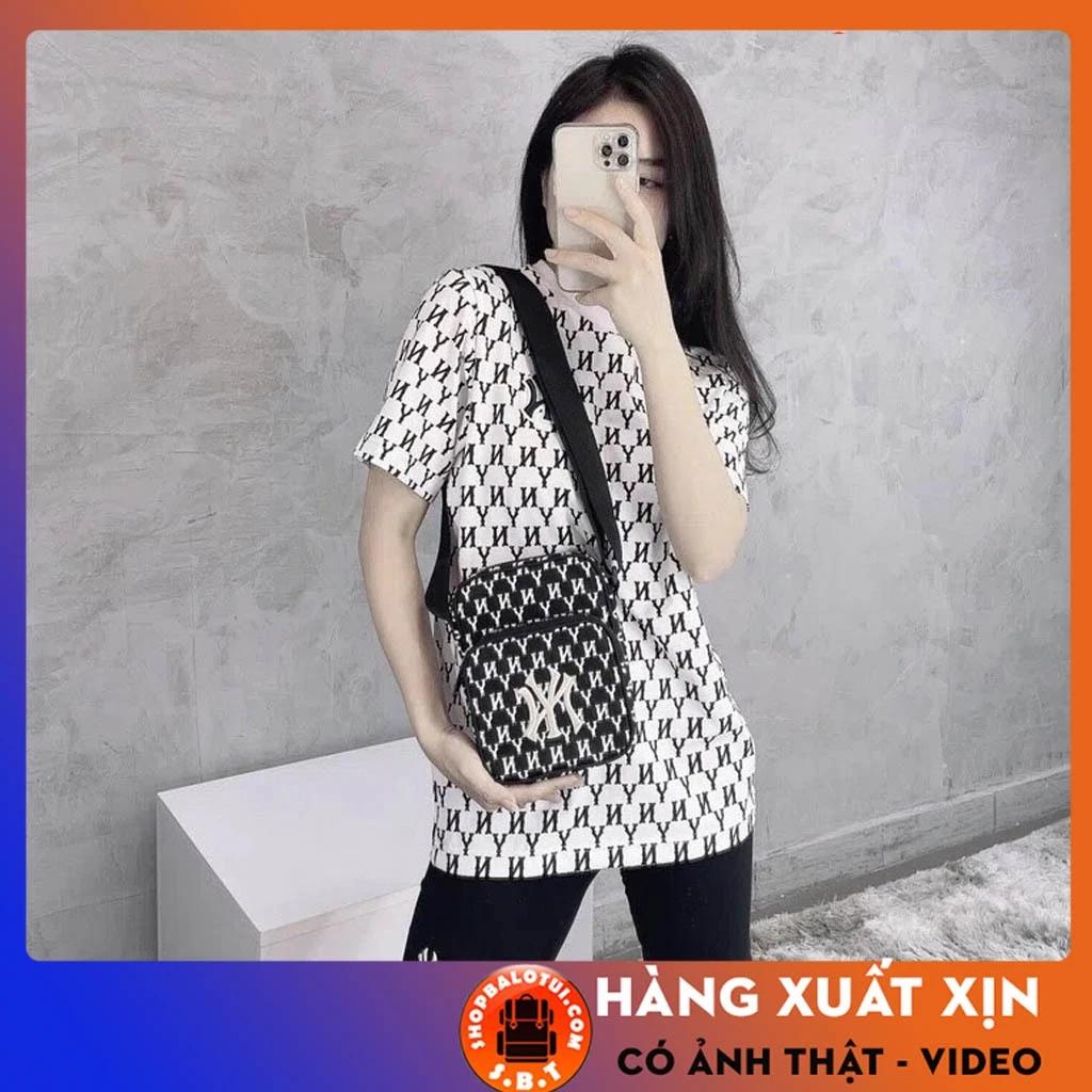 Túi đeo chéo nam nữ NY MLB unisex ulzzang hàn quốc NY đựng ipad đeo hông vai chất da chống nước tốt - shopbalotui