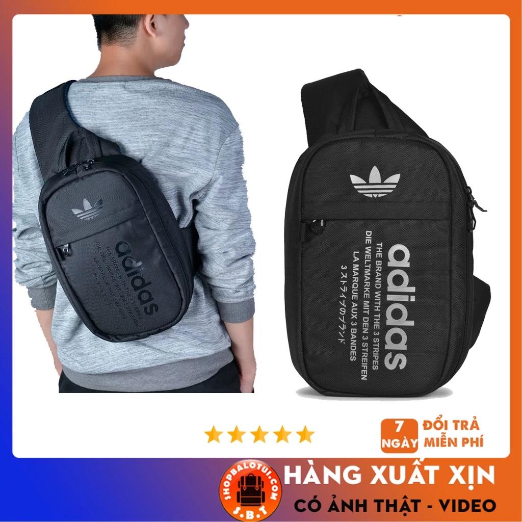 Túi đeo chéo nam nữ thể thao cao cấp chống nước balo một quai unisex vải đen thời trang đeo vai bụng bao tử cá tính BT26