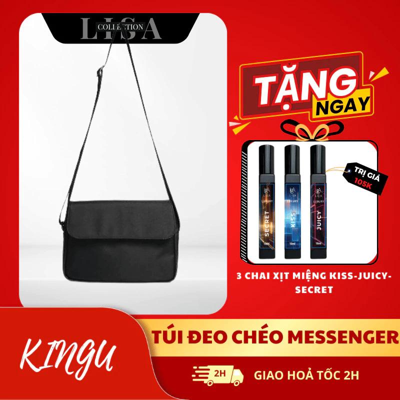 Túi đeo chéo NAM/NỮ MESSENGER Tặng Xịt Miệng + Nước Hoa Nam/Nữ vải Canvas trượt nước đi học, đi làm