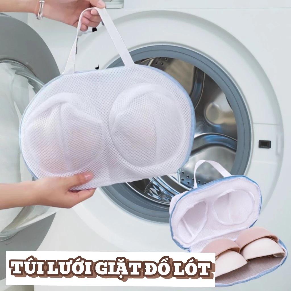 Túi lưới giặt áo ngực, túi lướt giặt đồ lót chuyên dụng vải dày cao cấp