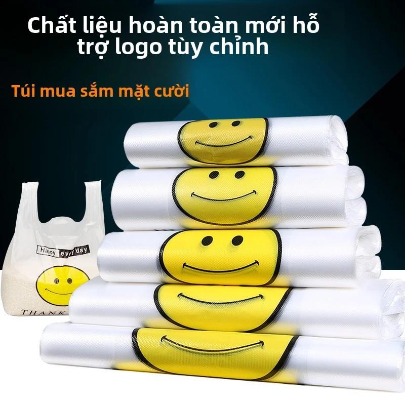 Túi nhựa trong suốt, túi mua sắm vest.