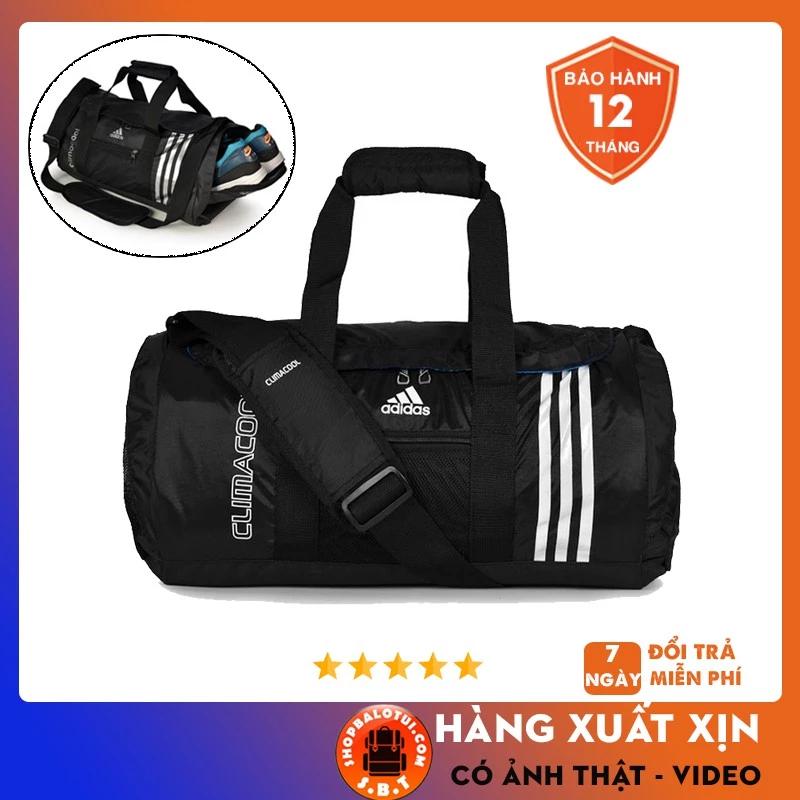 Túi trống thể thao du lịch Adidas Climacool nam nữ tròn đựng đồ tập gym có ngăn đựng giày đi đá bóng banh chống nước
