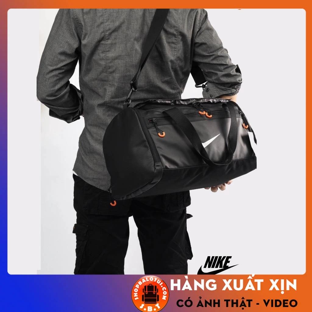 Túi trống thể thao du lịch nam nữ tròn, Túi đựng đồ tập gym có ngăn đựng giày đi đá bóng banh