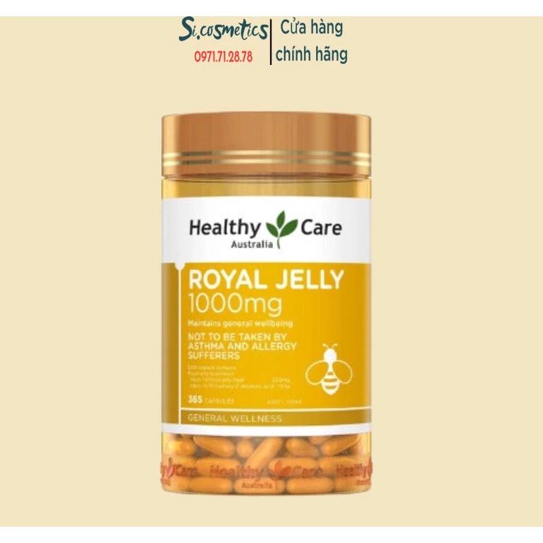 Viên sữa ong chúa Healthy care Royal Jelly 1000mg Hộp 365 viên
