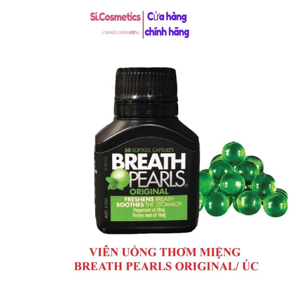 Viên thơm miệng BREATH PEARLS Úc hộp 50 viên