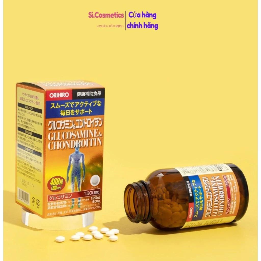 Viên uống bổ xương khớp Cao Cấp Glucosamine và Chondroitin Orihiro 480 viên