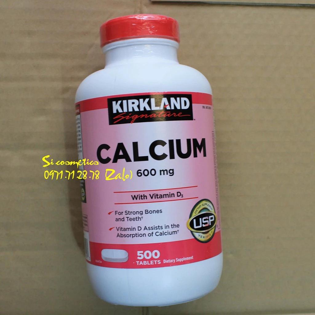 Viên uống Canxi Kirkland Calcium 600mg + D3