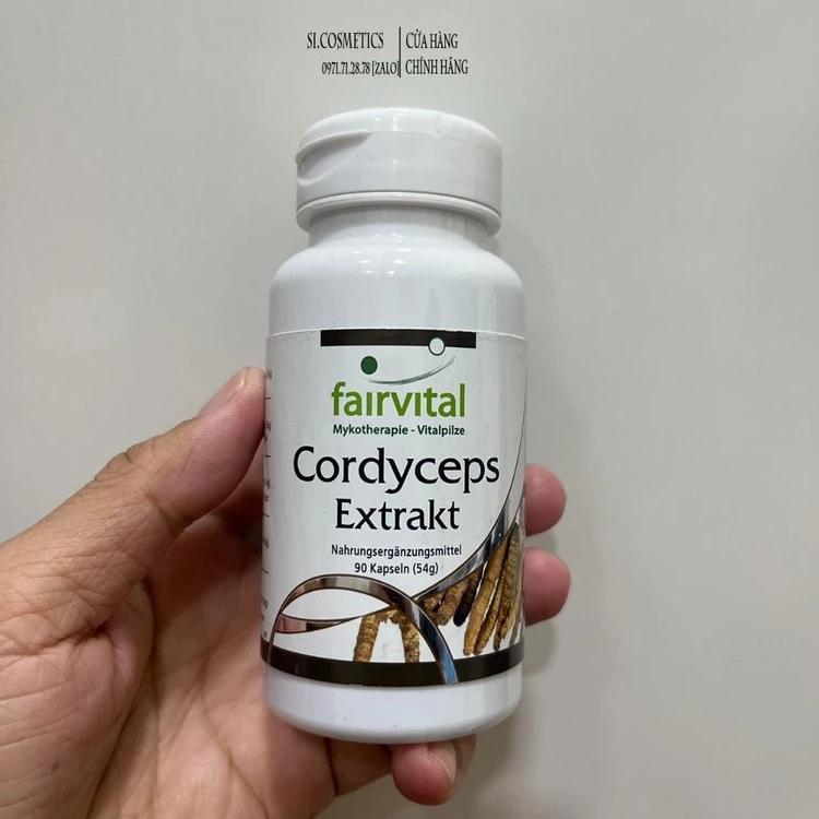 Viên uống đông trùng hạ thảo Fairvital cordyceps – đông trùng hạ thảo Đức 90 viên