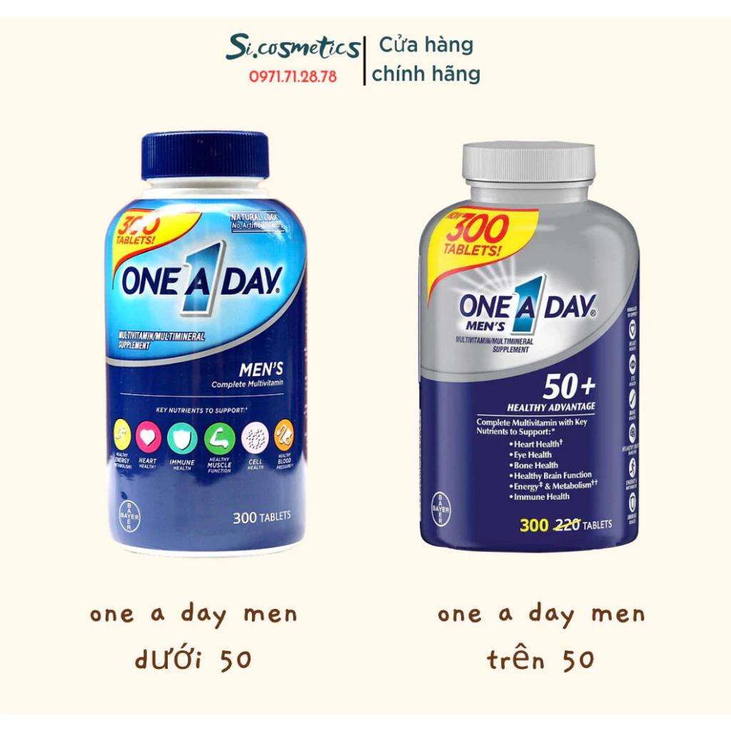 Viên Uống One A Day Men, One A Day Men 50+ Lọ 300 Viên ( Dành Cho Nam )
