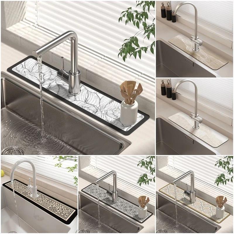 Vintage Hoa Bếp Vòi Thoát Nước Miếng Lót Phòng Tắm Mặt Bàn Hút Nước Thoát Nước Miếng Lót Trang Trí Nhà Tiếp Liệu