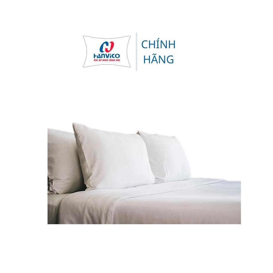Vỏ gối khách sạn HANVICO cotton màu trắng cao cấp