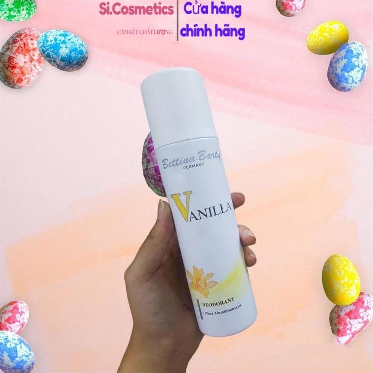 Xịt nước hoa toàn thân Vanilla của Đức Bettina Barty Germany