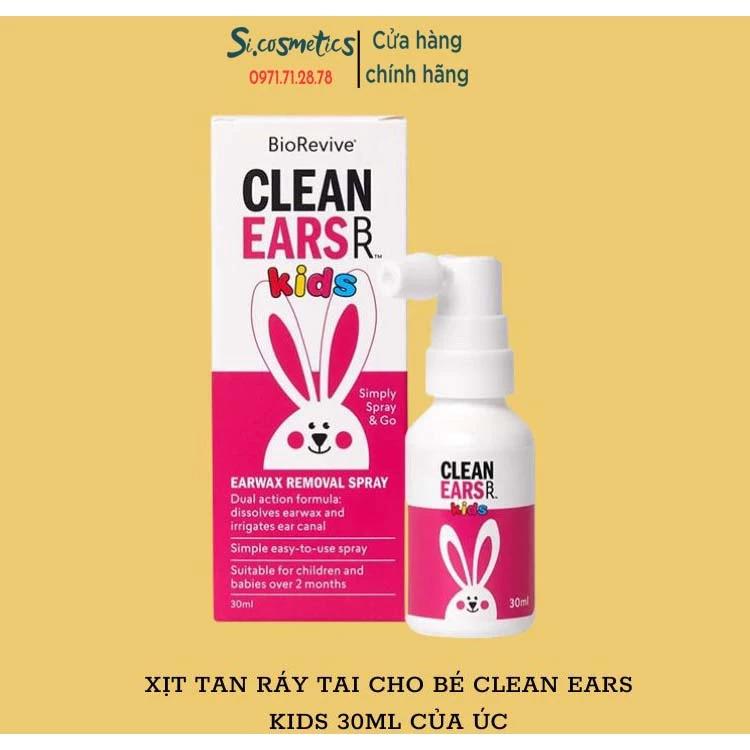 Xịt tan ráy tai Clean Ears Kids - Úc cho bé 2m+