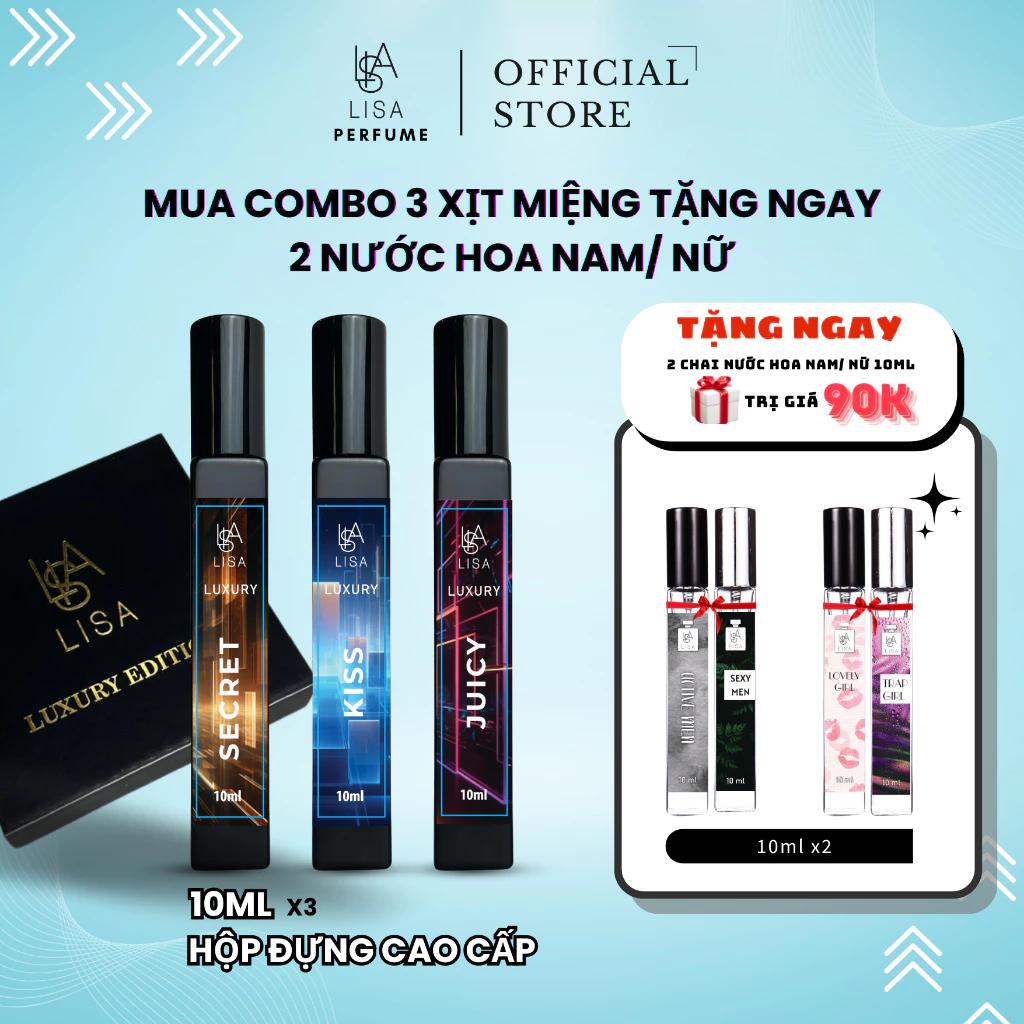XỊT THƠM MIỆNG LISAPERFUME CHÍNH HÃNG 10ML TỰ TIN, SANG TRỌNG, LÀM SẠCH KHOAN MIỆNG, NGĂN HÔI MIỆNG. THƠM LÂU
