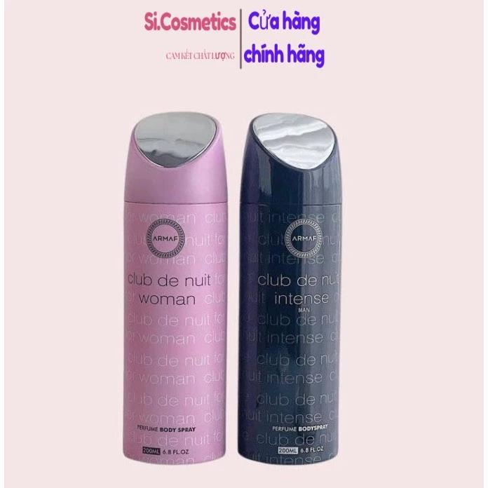 Xịt Thơm Toàn Thân Armaf Club De Nuit 200ml - Nam/Nữ - Xịt Body / Xịt Khử Mùi Toàn Thân Nước Hoa Sang Trọng