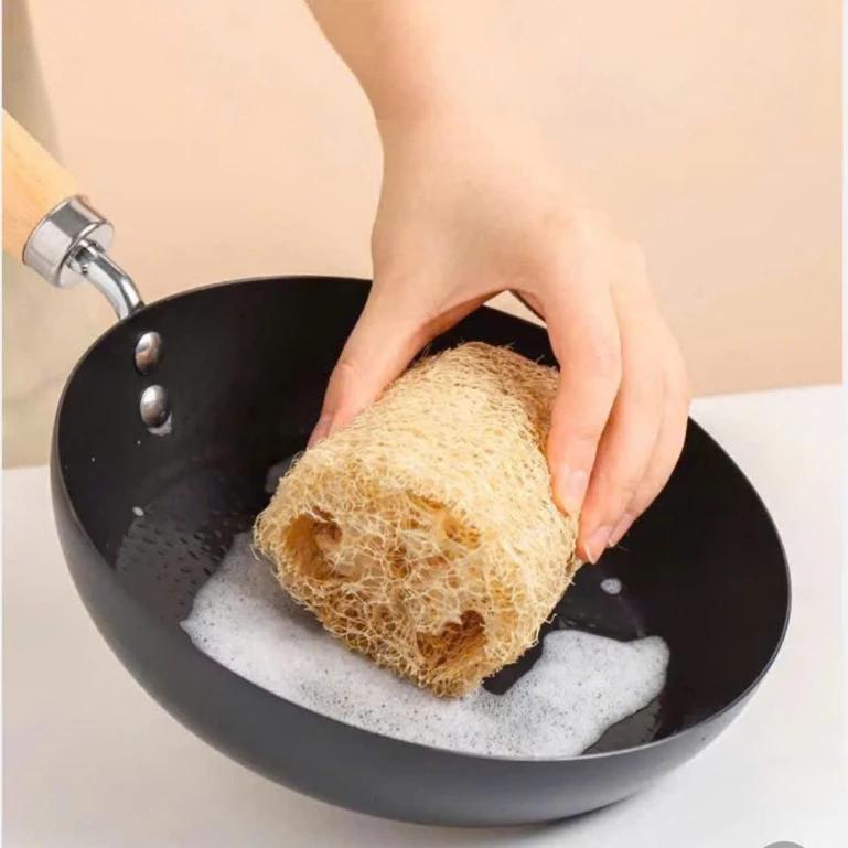 Xơ mướp tự nhiên rửa bát, xơ mướp dùng làm bông tắm, tẩy tế bào chết, massage